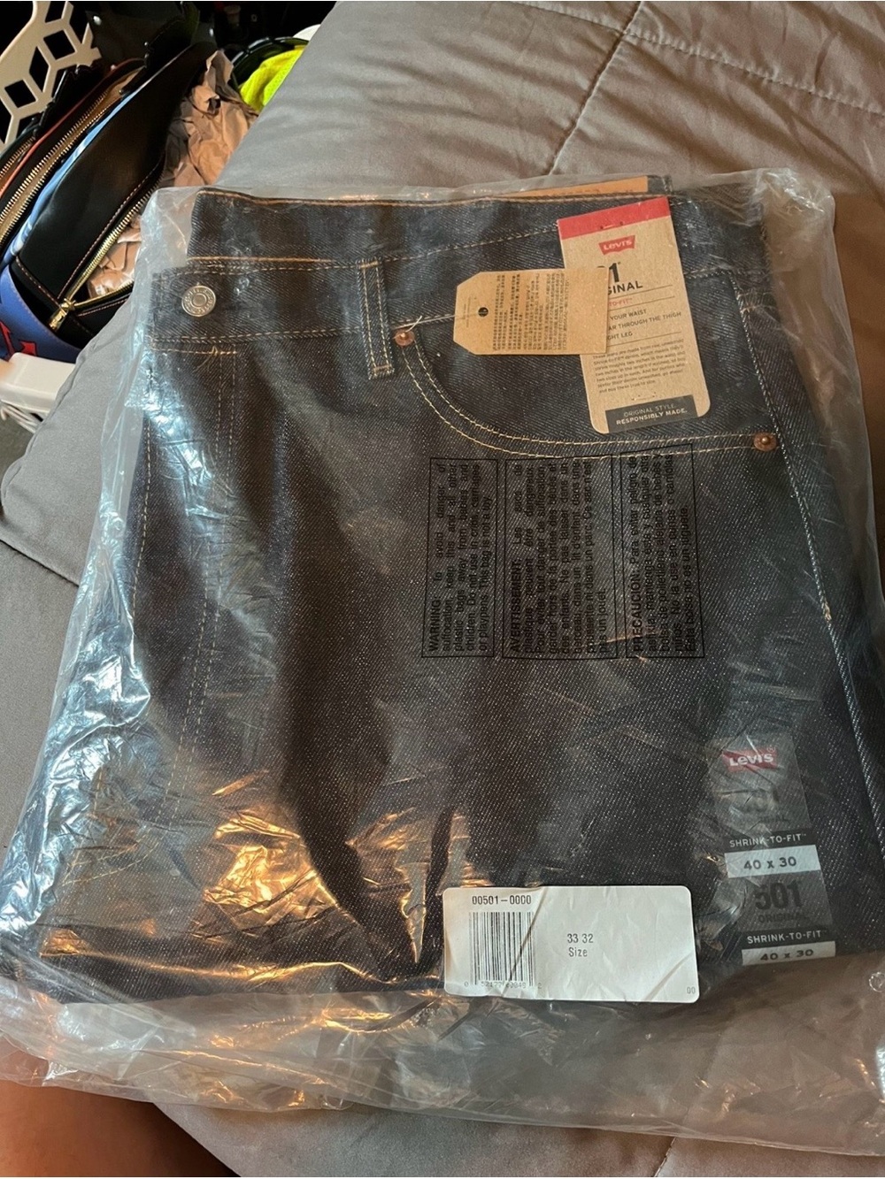 Levi's Men's Straight Jeans - Black Denim